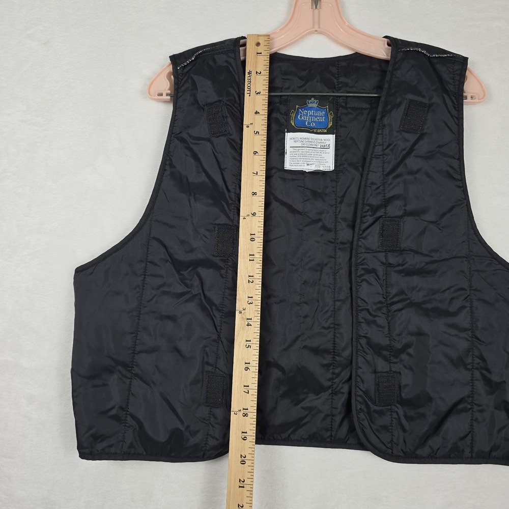 Neptune Garment Co Black Quilted Vest Liner Womens 12 Wool Poly Blend 2019 USA - Picture 4 of 10
